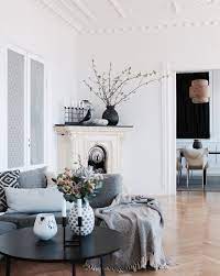 Black And White Fireplace In A Magnificent Danish Home My Scandinavian Home Scandinavian Home Interior