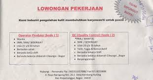 Di bandingkan dengan bumn lainnya, gaji karyawan pt pnm persero relatif setara. Loker Cileungsi Bogor Depok Bekasi Cibubur Loker Pt International Leather Works