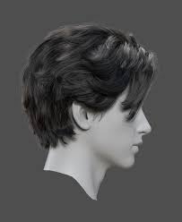 Artstation Xgen毛发练习 Sensen Wu Medium Hair Styles Wavy Hair Men Gents Hair Style