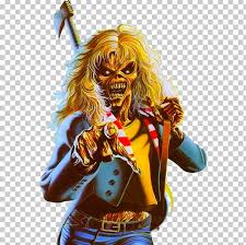 Eddie, iron maiden's mascot, first appeared with the band after their stage manager at the time (dave beasly) designed a head that was placed above the drummer at concerts and periodically spat blood. Iron Maiden Eddie Heavy Metal Music Png Clipart Art Artist Best Of The Beast Cover Art