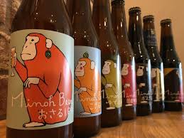 大阪の箕面ビールの おさるグラス が かわいい 箕面ビール ビール ビールラベル