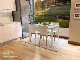 Unas sillas impactantes con una mesa de diseño sencillo. Mesa Cocina Punto Extensible 130x60 Diseno Moderno