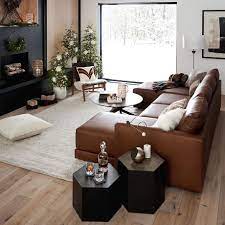 Gather couch crate and barrel. Gather Leather Petite 3 Piece Sectional Reviews Crate And Barrel In 2021 Living Room Leather Leather Couches Living Room Tan Living Room