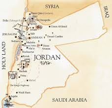 Map Of Jordan Jordan Travel Jerash Jordans
