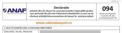 Cine trebuie sa o depuna? Declaratia094 Hashtag On Twitter
