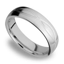Infinity Pattern Men S Wedding Ring In Titanium 6mm Titanium Wedding Rings White Gold Engagement Rings Vintage Mens Wedding Rings
