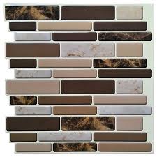 Art3d 12 X 12 Peel And Stick Tiles For Kitchen Backsplash Self Adhesive Wall Tile 3d Wall Sticker Walmart Com Vinyl Backsplash Stick Tile Backsplash Tile Backsplash