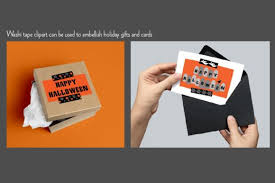 Free for commercial use no attribution required high quality images. Halloween Washi Tape Clipart Graphic By Melissa Held Designs Creative Fabrica