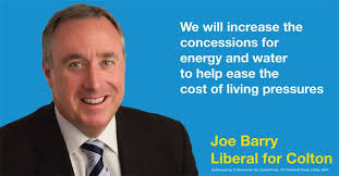 Joe Barry Liberal Candidate for Colton