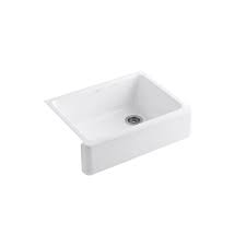 Check out our online store and find your perfect match! Kohler Whitehaven Farmhouse Apron Front 29 68 In X 21 56 In White Single Bowl Kitchen Sink In The Kitchen Sinks Department At Lowes Com