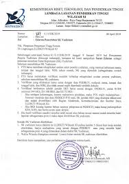 Edaran Penerbitan Sk Yudisium Lembaga Layanan Pendidikan Tinggi Wilayah Xi Kalimantan