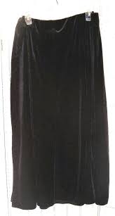 Dressbarn Sz 2x New Old Stock Real Black Velvet A Line Skirt W Godet Inserts Dressbarn A Women S Plus Size Fashion Clothing Tops Skirts Jackets Skirt
