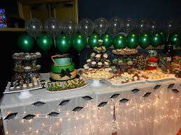 Emerald Green And Gold Graduation Candy Bar Dessert Bar Table Sweet Graduation Candy Bar Graduation Candy Graduation Tables