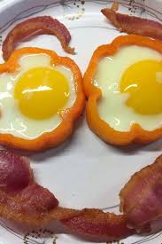 Egg In A Pepper Recipe Stuffed Peppers Colorful Breakfast Recipes