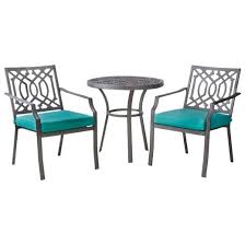 Invite Style To Your Deck Or Patio With A Threshold Harper 3 Piece Patio Bistro Set Perfect For Metal Patio Furniture Target Patio Furniture Bistro Furniture