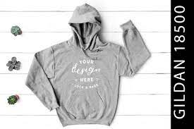 Download Sport Grey Gildan 18500 Hoodie Mockup Graphic By Lockandpage Creative Fabrica Clothing Mockup Design Mockup Free Free Psd Design
