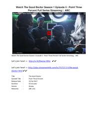 Ensemble, ils explorent notamment l'an cinq milliards et le londres du blitz où ils rencontrent le. Full Hd The Good Doctor Saison 1 Episode 5 Streaming Vostfr Hd Page 1 Created With Publitas Com