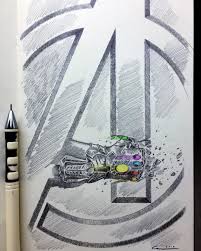17 1k Likes 119 Comments Can Baran C4nbaran On Instagram E N D G A M E It S The Bonus Sketch Fro Marvel Art Drawings Marvel Art Marvel Drawings