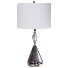 Uttermost henzler mirrored glass lamp table 26120. Uttermost Table Lamps 26374 1 Cavalieri Dark Bronze Table Lamp Esprit Decor Home Furnishings Table Lamps