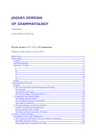 Https Www Unisa Ac Za Static Corporate Web Content Colleges Chs News Events Docs Of 20grammatology 20jacques 20derrida Pdf