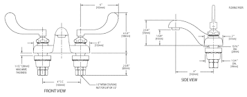 Chicago ecast™ gooseneck centerset hot & cold faucet. High Quality Ecast Commercial Faucets