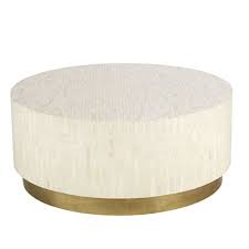 Original price $249.95 current price $184.95 | / sku 5075738 quantity quantity. Round Coffee Table In White And Gold Madina Maisons Du Monde