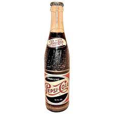 Vintage Sparkling Pepsi Cola Soda Bottle With Full Contents From A Small Drug Store To The World S Largest Selling Cold Drink Pepsi Cola Soda Bottles Bottle