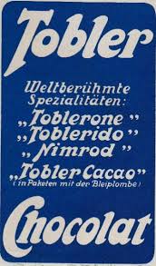 werbung tobler 1925 toblerone schokolade kakao