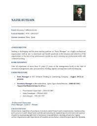 Store managers are responsible for the general management of a retail store. Spare Parts Salesman Resume June 2021