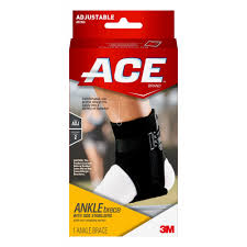 Ace Brand Ankle Brace With Side Stabilizers Adjustable Black 1 Pack Walmart Com