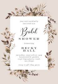 Greenery Border Bridal Shower Invitation Template Greetings Island Bridal Shower Invitations Templates Bridal Shower Invitations Printable Printable Bridal Shower Invitations Templates