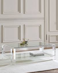 Interlude Home Landis Acrylic Coffee Table In 2020 Acrylic Coffee Table Modern Glass Coffee Table Lucite Coffee Tables