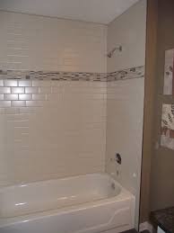 Trim trex shower bead will help to cover the gap left by the tub flange or shower flange with its. Main Bathroom White Subway Tile Tub Surround Offset Pattern With Nickel Trim Handmade Porcelain Tile Acc Tile Tub Surround Bathtub Tile Bathroom Tub Shower