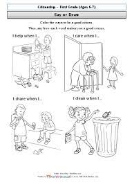 I am a good citizen color page. Pin On Citizenship Activities