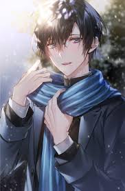 They are not main characters in anime movies but they appear when anime boy with black hair and blue eyes google search male boy his hair part is off to the side like every good bishounen and pairs really well with his blue eyes. Handsome Blue Eyes Anime Boy Anime Wallpaper Hd