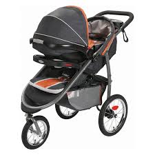 Amazon Com Graco Fastaction Fold Jogger Click Connect Stroller Tangerine Baby Graco Jogging Stroller Graco Stroller Graco Stroller Click Connect