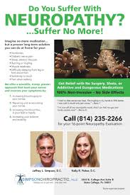 The first symptom of polyneuropathy is often mild tingling, which gets worse over time. Understanding Peripheral Neuropathy Simpson Chiropractic State College