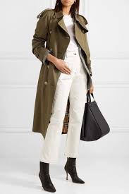 Army Green The Westminster Long Cotton Gabardine Trench Coat Burberry Khaki Trench Coat Fall Coat Outfit Winter Coat Trends