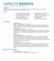 Pediatric Nurse Resume Sample Nursing Resumes Livecareer