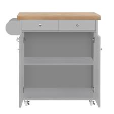 portland portable kitchen island trolly