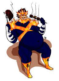 Kg Ã±ã¤ã¸ Pa Twitter Bnha Enji Endeavor Belly Chub Fat