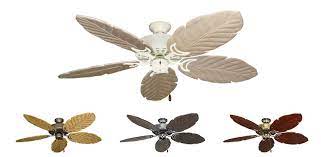 The body is made from polished aluminum while the glass the unit brings a warm feel with a tropical touch to your space. 52 Inch Dixie Belle Ceiling Fan Arbor 125 Hand Crafted Blades