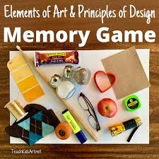 Use the downloadable powerpoint to play the tray memory game, putting your members' brain power to the test. How To Play The Elements Of Art Principles Of Design Memory Game Teachkidsart