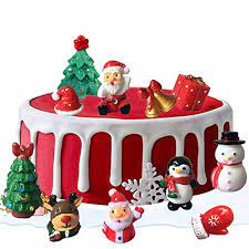The 3d tree is a ruffled tree (yes, had to add ruffles. Buy 11pcs Christmas Cake Toppers Christmas Party Cake Decoration Picks For Kids Birthday Party Baby Shower Cake Decorations For Boy And Girl Online In Indonesia B08232mtf4