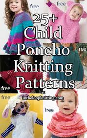 Knit cape with sleeves pattern. Ponchos For Babies And Children In The Loop Knitting