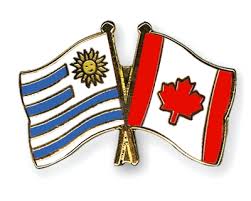The national flag of uruguay (spanish: Crossed Flag Pins Uruguay Canada Flags