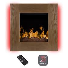 Not to fret, electric fireplaces are fairly straightforward devices and there's probably a logical reason the heat or flames may not be working. Northwest M022005 24 In Electric Fireplace Wall Mounted With Led Fire Of Ice Flame Adjustable Heat Remote Control Rustic Wood