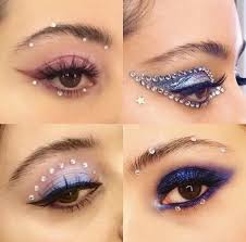 Some Of The Beautiful Makeup Looks From Hbos New Show Euphoria Hair Haircare Haircaretips Beauty Beautytip Rhinestone Makeup Bold Makeup Looks Bold Makeup