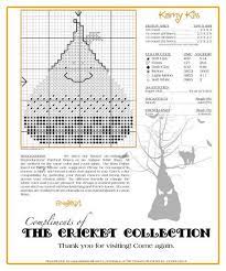 With over 17,000 cross stitch patterns, leaflets and books available, we're sure you can find the perfect pattern! The Cricket Collection Our Gift To You Cross Stitch Freebies Halloween Cross Stitch Patterns Cross Stitch