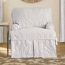 You will notice the terms one, two or three piece used a lot in reference to slipcovers. Sure Fit Matelasse Damask T Cushion Chair Slipcover Bed Bath Beyond
